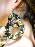 Loop Wax prints earrings- Red - Cecefinery.com