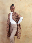 Brown leaf Kimono - Cecefinery.com